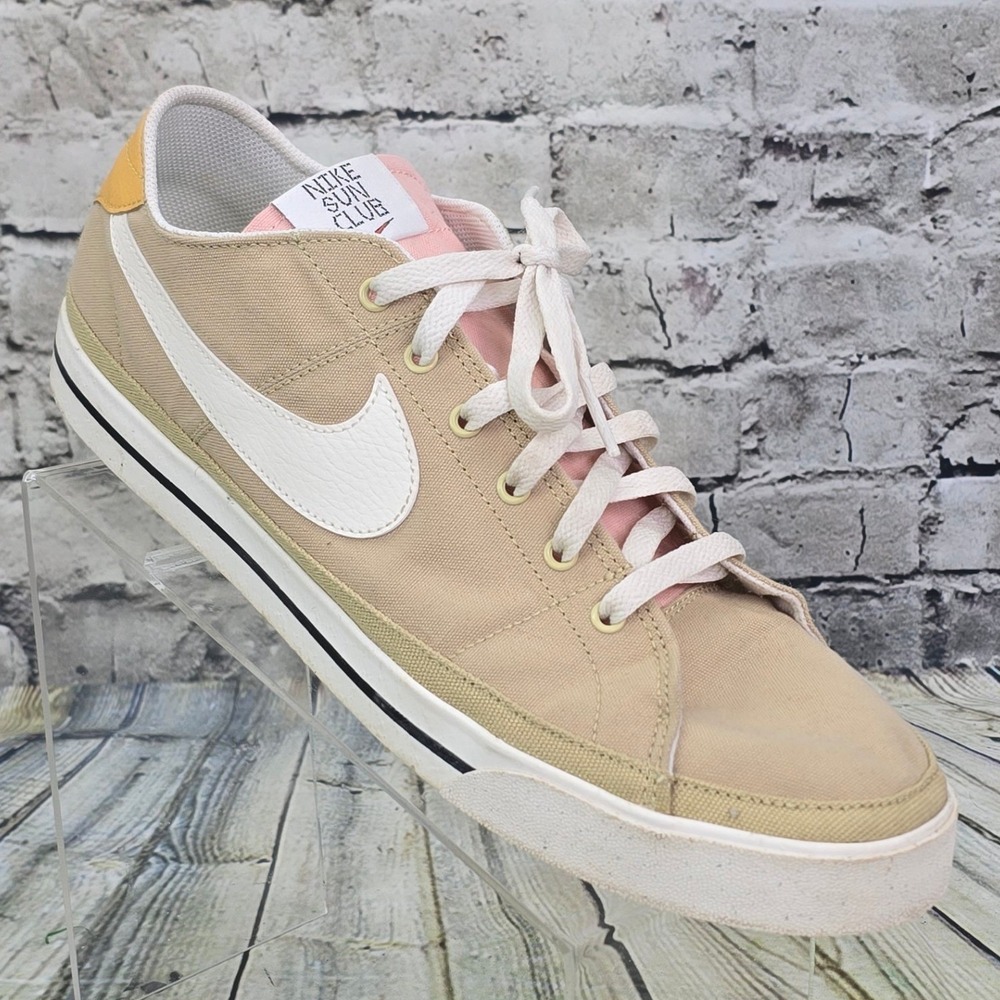 Nike Court Legacy Sun Club Sneakers Mens 13 Tan DV0516-700 Retro Canvas Low Top